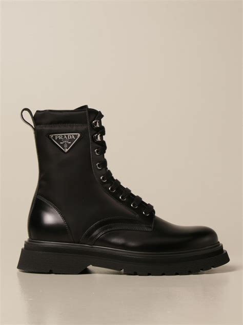 prada men black boots|prada ankle boots men's.